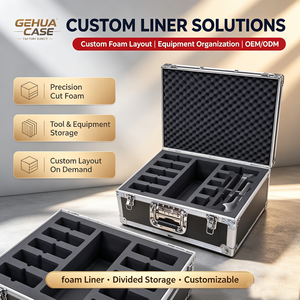 Valigia da Trasporto in Alluminio Antiurto Personalizzabile 10U-20U per Attrezzature Audio e Fotografiche, Supporto OEM/ODM, Cassetta degli <span class=keywords><strong>Attrezzi</strong></span> - Product Image 4