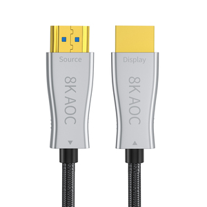 Оптовая продажа низкая цена высокое качество оптоволоконный HDMI 2,1 кабель оптоволоконный кабель HDMI серебристый волоконно-оптический кабель - Product Image 2