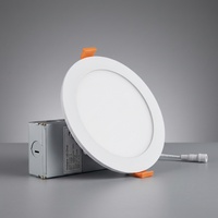 Plafonnier LED ETL 3CCT 5CCT 4 pouces 6 pouces pour le marché américain 9W 12W 15W 18W, éclairage de plafond fin