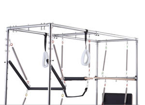 Macchina <span class=keywords><strong>Pilates</strong></span> Combinata <span class=keywords><strong>Reformer</strong></span> Trapeze in Legno d'Acero con Funzioni Multiple e <span class=keywords><strong>Benefici</strong></span> per la Salute - Product Image 5