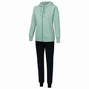 <span class=keywords><strong>Erima</strong></span> Survêtement sportif uni en spandex/coton pour femme avec capuche - Product Image 1
