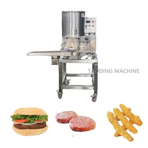 Sichere Hamburger Burger Paste tchen Maschine automatische Form 150mm Hühnern uggets Hersteller industrielle Kuchen hersteller