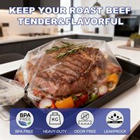 Sac de cuisson en plastique recyclable de qualité alimentaire, résistant aux températures, pour fruits de mer, poulet rôti et dinde