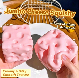 Jouet géant en forme de fromage transparent et souple, sans remontée, pour le plaisir sensoriel (ASMR), en gros - Product Image 1