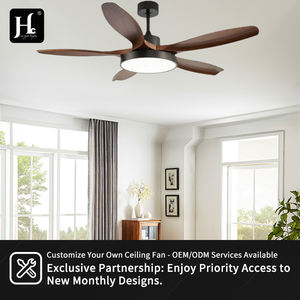 Ventilateur de plafond LED à cinq pales, style nordique, spectre complet, pour salle à manger, salon, chambre, ventilateur à fréquence variable, luminaire suspendu - Product Image 5