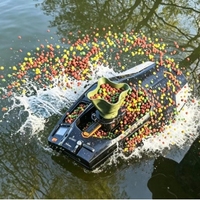 Bateau à appâts universel LUHUAYU V080 pour la pêche à la carpe, bateau télécommandé RC, portée de 500 m, batterie 3000 mAh, distributeur d'appâts