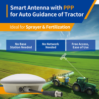 HX-TS122 EUUB Récepteur d'antenne intelligent multi-fréquences GNSS haute précision avec PPP/RTK pour tracteur à guidage automatique