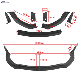 ABS Widebody Frontspoiler voor Dodge Charger 2020-2023 voorbumper exterieur styling trim - Product Image 6