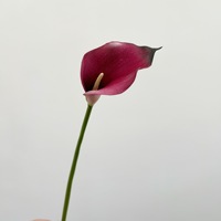 EVA Calla-Lilie künstliche Blume, natürlich wirkende Kunstblume, einzelner Stiel, Hochzeits- und Heimdekoration, Blumenarrangement