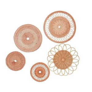 Décorations murales rondes tissées Boho décoration miroir macramé pour salle à manger décor rustique <span class=keywords><strong>cuisine</strong></span> maison à la mode Article - Product Image 2