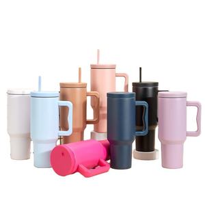 Biểu Tượng Tùy Chỉnh 40Oz Thể Thao Cốc Cốc Bằng Thép Không Gỉ Cốc Chân Không Chai Nước Cách Điện 40Oz Cốc Với Rơm Xử Lý Hot Bán - Product Image 6