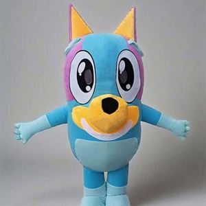 Costume de mascotte chien bleu gonflable pour Halloween, style humain, pour fêtes en extérieur, cosplay <span class=keywords><strong>Bingo</strong></span>, événements et spectacles de dessins animés et d'<span class=keywords><strong>anime</strong></span> - Product Image 1