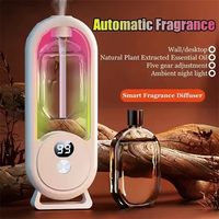 Diffuseur d'Arômes et Humidificateur Intelligent pour Huiles Essentielles, Rechargeable USB avec Écran Numérique, pour Maison et Aromathérapie