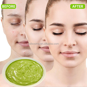 Nhãn hiệu riêng Matcha bùn mặt nạ điều trị mụn trứng cá chăm sóc da màu xanh lá cây Trà DETOX Vegan đất sét mặt nạ - Product Image 2