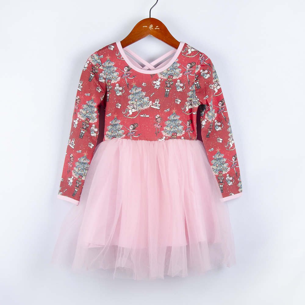 Baby mädchen langarm party kleider rot kinder Weihnachten kleid vintage boutiquen outfit kinder kleidung großhandel