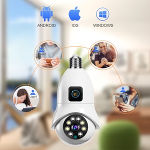 V380 Pro 8MP Waterproof IP <b>Camera</b> Dual Lens E27 New Bulb Full Color <b>Night</b> Vision Two Way Audio Outdoor Security PTZ Cloud <b>Camera</b> - Product Image 1