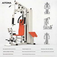 Machine Smith multifonctionnelle à poste unique en acier au carbone pour la musculation à domicile, incluant press à pectoraux et press à jambes, pour le fitness à domicile