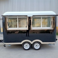 Remorque de vente ambulante de snacks en plein air, directement de l'usine, chariot alimentaire personnalisé pour le marché américain à un prix compétitif