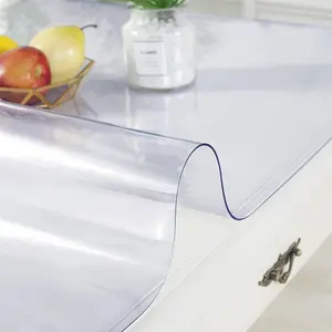 Professionelle Klar Pvc Weich Blatt Runden Tisch Tischdecke Transparent Flexible Kunststoff Blatt