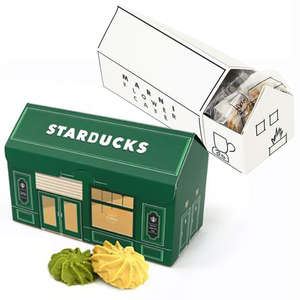 Emballage de boîte-cadeau de macaron imprimé personnalisé Boîte de macaron à couvercle doré avec doublure pour le thé de l'après-midi, gâteau, desserts sucrés, boulangerie - Product Image 5