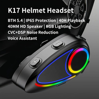 Microphone-haut-parleur sans fil pour casque, étanche IP65, stéréo HIFI, suppression du bruit, pour écouteurs, pour les trajets quotidiens en moto