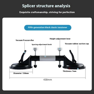 Vente en gros de carreau en caoutchouc professionnel robuste en alliage d'aluminium ventouse manuelle en verre - Product Image 6