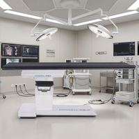 Table d'opération électrique hydraulique ERCP, capacité de charge 350 kg, entièrement en fibre de carbone, 360° °   Table de chirurgie à imagerie radiologique
