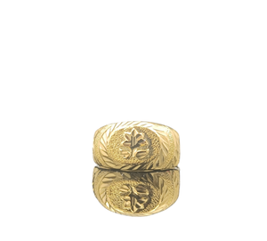 DIVYORO Traditional Gold Finish <b>Men</b> <b>Ring</b> Copper and Brass Fashion Jewelry Classic Finger <b>Ring</b> for Daily and Festive Wear - Product Image 1