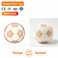 Jouet pour animaux de compagnie en peluche personnalisé OEM ODM, jouet à mâcher pour petits animaux, balle de jeu en tissu doux qui couine, cadeau de fête, approvisionnement en gros