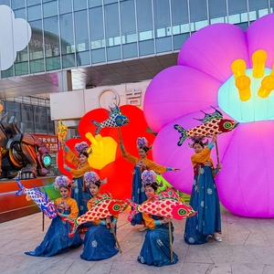 Decoración de Escenario <span class=keywords><strong>con</strong></span> Diseño Personalizado, Globo Inflable Gigante <span class=keywords><strong>con</strong></span> Luz en Forma de Flor - Product Image 6