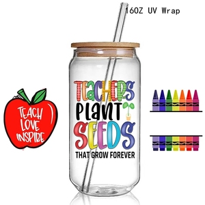 35000 + venta al por mayor nuevo Uv Dtf Cup Wraps <span class=keywords><strong>mejor</strong></span> maestro Uv Dtf Cup Wrap transferencias pegatinas Libbey Cup16OZ calcomaní<span class=keywords><strong>a</strong></span> de impresión de vidrio - Product Image 4