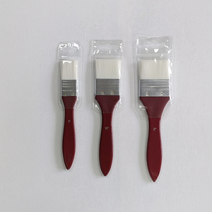 BOMEIJIA 1 ''1.5'' 2 ''pinceaux à manche rouge plat matériel de cheveux en Nylon pour appliquer la peinture acrylique <span class=keywords><strong>Gesso</strong></span> peinture peinture à l'huile aquarelle - Product Image 2
