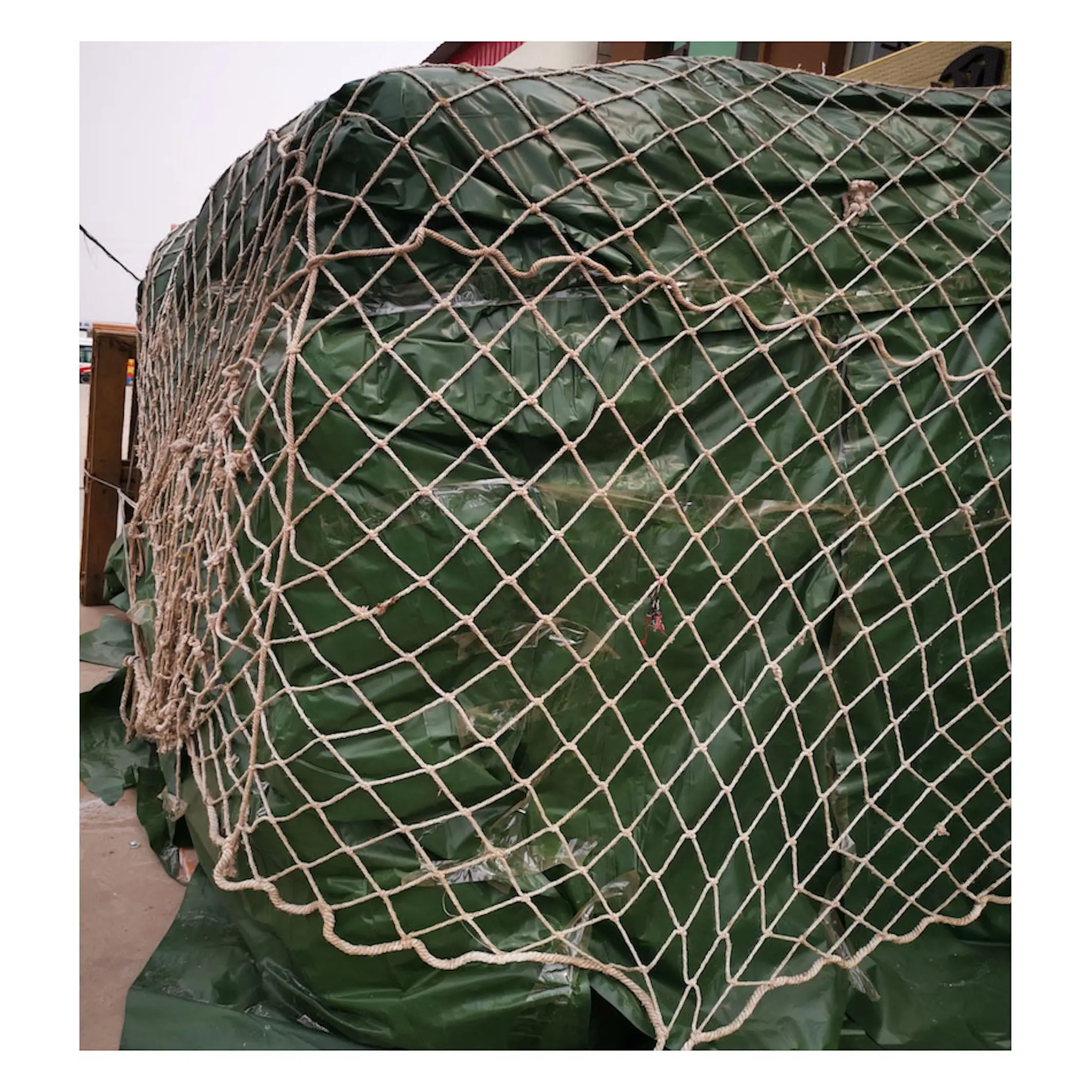 wholesale customized heavy duty flat climbing cargo webbing net cargo trailer net