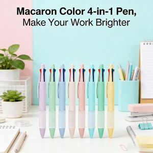 23 Hot-selling Factory Direct High-quality Plastic Four-color <b>Pens</b> With Custom Logo for Business and School - Product Image 3