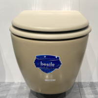 Mat Kaki Couleur CE Mur Monté Sanitaire Cuvette De Toilette Salle De Bains Suspendu Placard D'eau Réservoir Caché En Céramique Mur Suspendu Toilette