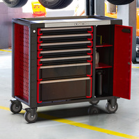 Kinbox 7 cajones tipo de peso herramienta de cinturón 278 Uds Kit de herramientas taller automotriz Gabinete de acero caja rodante Industrial carro de herramientas