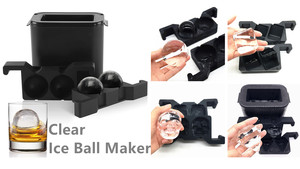 Khuôn Làm Đá Hình Cầu Lớn Whiskey Silicone Pha Lê Trong Suốt Ice Ball Maker Dia 6Cm Khuôn Làm Đá Silicone Hình Cầu Lớn - Product Image 6