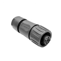 Kits de connecteurs adaptateurs ronds Apex Auto étanches DC mâle/femelle Pogo IP67 24V certifiés ROHS en laiton PA66 15A, installation facile