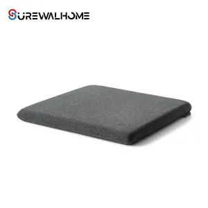 SUREWALHOMEメモリーフォームシートパッド、ダイニングルーム用シッティングクッションタイテールボーンペインリリーフクッションストラップチェアクッション付き