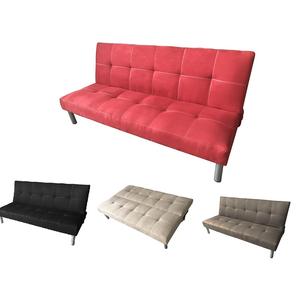 Sofá Cama Reclinable de 3 Plazas ITALFROM Negro, Plegable, 178 x 79 x 84 cm, para Hogar, Escuela, Comedor - Product Image 1