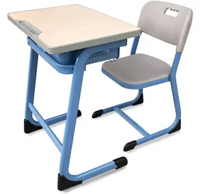 Elementary School Chairs and Study Desk Set One-Stop Solution for College Students Classroom Furniture