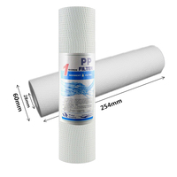 10 polegadas 1 Micron Cartucho de Filtro PP Cartucho de Filtro de Polipropileno Spun PP Cartucho de Filtro
