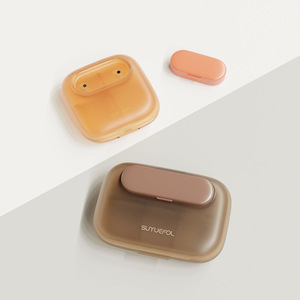Portable pillbox, a <b>small</b>, airtight medicine storage box for daily meals, and a convenient <b>container</b> for repackaging pills and - Product Image 3