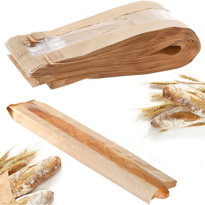Túi kraft Baguette với cửa sổ phía trước rõ ràng, túi bánh mì giấy tươi cho bánh mì tự làm, bánh mì Pháp, bánh sandwich - Product Image 4