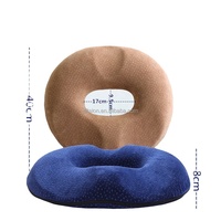 Coussin orthopédique en mousse à mémoire de forme, coussin en forme de donut pour voiture, siège de bureau, soulagement de la douleur, hémorroïdes, soutien du coccyx et du dos