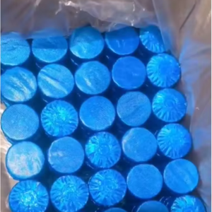 Nettoyant pour cuvette de toilette Bloc de parfum automatique Désodorisant pour toilette Tablette de nettoyage Bloc <span class=keywords><strong>bleu</strong></span> - Product Image 1