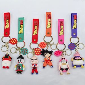 Chất Lượng Cao Nhà Máy Bán Buôn Anime Dragon Ball Bộ Sưu Tập Búp Bê Hình Keychain Chìa Khóa Xe Mặt Dây Chuyền Dễ Thương <span class=keywords><strong>3D</strong></span> Cao Su Móc Chìa Khóa - Product Image 4