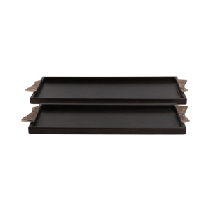 Vassoio decorativo moderno con manici in alluminio per centrotavola da caffè, decorazione per camera da letto e bagno - Product Image 1