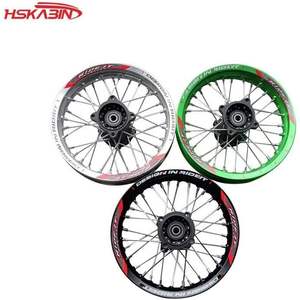 Rueda Trasera para Motocicleta Todoterreno de 1.85x12 Pulgadas, Negra, con Calcomanías, Disco de Freno de Aleación de Aluminio, Accesorios para ATV, Índice de Carga 55 - Product Image 4