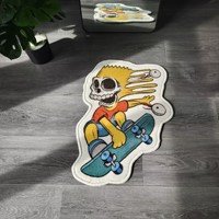 Les Simpsons Tapis imprimés Personnage d'anime Tapis de zone Tapis à poils coupés Logo de chambre personnalisé